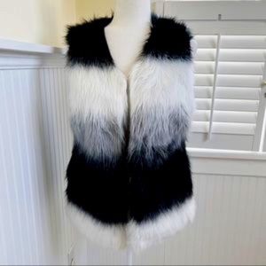 Faux fur ombré vest